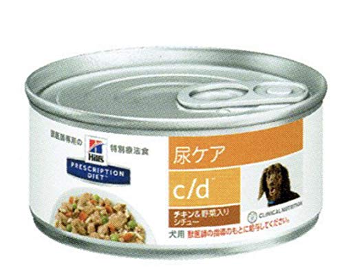 ヒルズ プリスクリプションダイエット ヒルズ 犬用 尿ケア 【c/d】マルチケア チキン＆野菜入りシチュー 156g缶×6商品画像