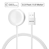 POWERADD [ Apple MFi Certified Apple Watch Charger Charging Cable, iWatch Magnetic Charging Cable Portable Cord 3.3 feet/1meter Compatible with iWatch 38mm & 42mm, Apple Watch Series 1/2 / 3