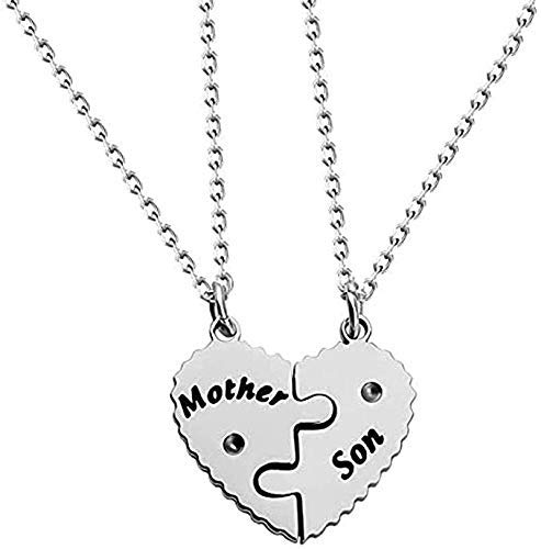 Gifts Mother and Son Necklace Set for 2 Mother and Son Matching Jewelry (Son Father Set Necklace)