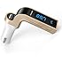 Bluetooth FM Transmitter,LDesign Wireless In-Car FM Adapter Car Kit with USB Car Charging for iPhone, Samsung, LG, HTC, Nexus, Motorola, Sony Android Smartphone - Gold