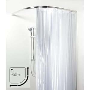 Spirella - Barra de Cortina, Ova-Rondo Aluminio Brillante: Amazon.es: Hogar