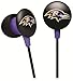 iHip NFF10200BAR NFL Baltimore Ravens Mini Ear Buds, Purple/Black