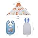Baby Bandana Drool Bibs, Toogel Baby Bibs Set w/3 Bandana Teething Bibs,3 Sweat Absorbent Towels, 2 Waterproof Feeding Bibs with Food Catcher Flip Pocket-Bandana Bibs for Boys Girls