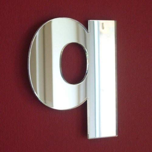 Lower Case Letter Q Mirror 35cm