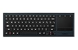 Logitech K830 Illuminated Living-Room Keyboard with Built-in Touchpad - Easy-access Media Keys and Shortcut Keys for Windows or Android