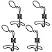 Vintage Style Rustic Wire Wall Hooks, Set of 4