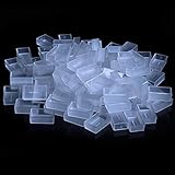 Plastic Empty Watercolour Paint Pans, 100Pcs Transparent Full Pans