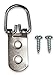 PHS Heavy Duty D Ring Picture Hangers - 100 Pack - 2 Hole with Screws - D Rings Heavy Duty, Painting Hangers, Support 40 lbs
