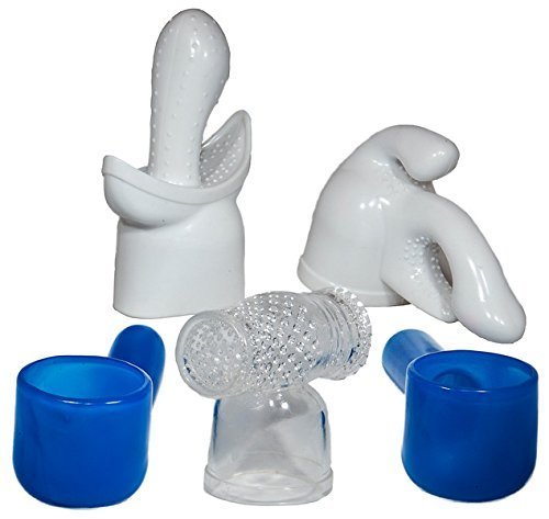 Fun Adult Generic Hitachi/Shibari-Type Magic Wand Attachments-You Pick (Blue Straight) by Vibratex
