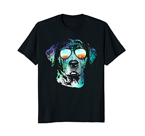 Mens catahoula cur neon dog shirt xl black