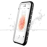 iPhone SE/5S/5 Case, iThrough iPhone SE Waterproof Underwater Case Proof, Shock Heavy Duty Protective Carrying Case Cover for iPhone SE 5S 5 White