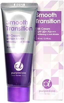 Purpletale Smooth Transition BB Cream for Men SPF50+ Whteining and Anti-Wrinkle Formula 70ml