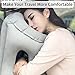 MOST ORIGINAL DESIGNM Inflatable Travel Pillow, Airplane Portablle Pillow, Head Neck Rest Pillow with A Carry Pouch (Grey)
