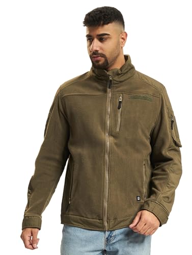 Brandit Fleece Ripstop Jacket, color: olive, size: M