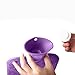 2-Liter Hot Water Bottle with Cover,Classic Flexible Rubber - Perfect for Quick Hot & Cold Pain Relief.(Purple)