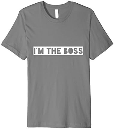 Mens FoundersMerch: I'm The Boss - Entrepreneur - Premium T-Shirt 2XL Slate