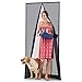 Homitt [Upgraded Version] Magnetic Screen Door with Durable Fiberglass Mesh Curtain and Full Frame Hook & Loop Fits Door Size up to 37"x82" Max- Black primary