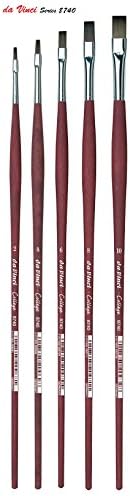 da Vinci College 8470 Set of 5 Synthetic Brushes for Oils and Acrylics 2 + 4 + 6 +8+ 10