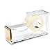 Desk Swag Acrylic Gold Stapler and Tape Dispenser Set: Modern High End Luxury Desk Accessories Set - Tape and Stapler