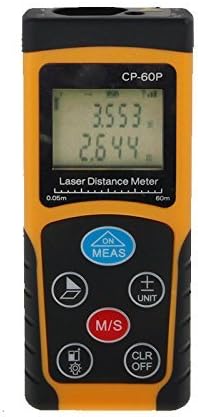 QIYAT CPTCAM New Arrival The World Smallest Mini 262 Feet/80M Handheld Digital Laser Distance Meter Range Finder Diastimeter with double color shell and LCD Digital Screen(CP-80P)