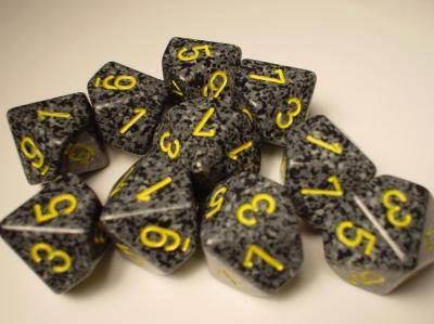 Chessex Dice Sets: Urban Camo Speckled - Ten Sided Die d10 Set (10)