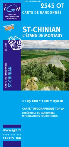 St-Chinian / L'Etang de Montady 2011: IGN.2545OT by (Map)