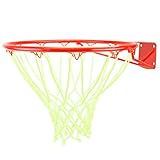 Glow-in-the-Dark White Nylon Basketball Net by Crown Sporting Goods (1-pack)