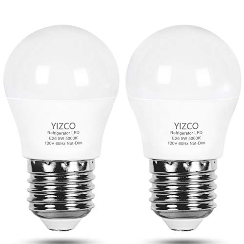 Refrigerator Light Bulb 40W Equivalent 120V Fridge Light 5 Watt