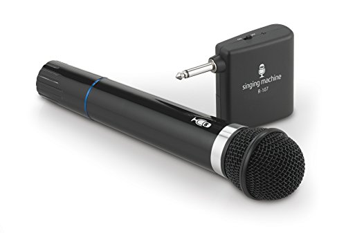 Singing-Machine-SMM-107-Karaoke-Wireless-Microphone-Black