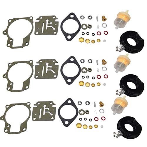 Carburetor Rebuild Kit Fit Evinrude Johnson Mallory Sierra 18 28 30 45 65 70HP E - Foto 6