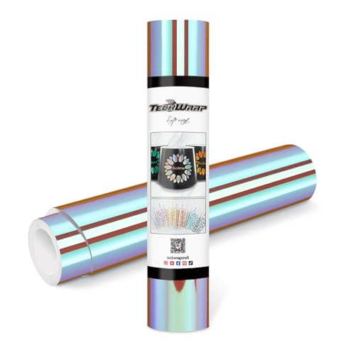 TECKWRAP Opal Holographic Chrome Vinyl 12" x 10ft, Opal Sunset Pink