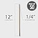 Natural Bamboo Dowel Craft Sticks for Photo Booth Props – Bamboo Rods Sticks for Crafts & Photo Booth Props 12 x 1/4 Inch Wooden Dowels (50 Count)