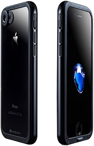 iPhone 6S Plus Waterproof Case, Richbox ShockProof IP68 Certified With Touch ID SandProof Dust Snow Proof Full Body Waterproof Cover for iPhone 6 Plus/ 6s Plus 5.5 inch (Black)