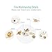 Winzik Novelty Brooch Pin Set 4pcs Cute Cartoon Cat Kitten Pattern Enamel-liked Lapel Pins Set Badges Ornaments for Women Girls Clothes Bags Backpacks Decor