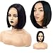 Cool2day Short Lace Front Human Hair Wigs Brazilian Remy Hair Bob Wig with Pre Plucked Hairline with Baby Hair 4x4 Lace Front Wigs (10 inch 150% Density)