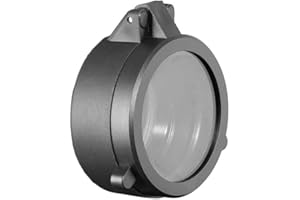 AIMSNIPER Optics Scope Caps Quick Flip Spring Up Open Lens Cover，Eye Protect Ocular/Objective Sight Cap Cover Kits，Front Transparent HD Protective Cover for 30mm-69mm Diameter Scope Accessories