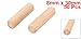 Uxcell a16080100ux0160 Cabinet Drawer 8mm x 30mm Round Fluted Wood Wooden Craft Dowel Pins (Pack of 50)