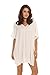 HIMONE Women's Floral Lace Beach Bikini Cover-up White OS