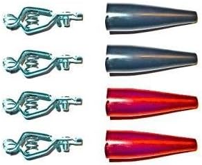 Steel Pee-Wee Clip Pack - Four Clips and Insulators With Double Sided Foam Tape
