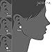 JADENOVA 925 Sterling Silver Cubic Zirconia Stud Earrings for Women (6 Pairs)