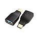 Cable Matters 2-Pack USB to USB C Adapter (USB C to USB Adapter) in Black primary