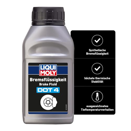 LIQUI MOLY Bremsfluessigkeit DOT 4 | Viskositaet 1800 mm²/s | 500 ml | Viskositaet: DOT 4 | Art.-Nr.: 21156, Silber