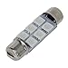 Partsam 44mm Festoon 561 562 211-2 LED Light Bulbs Car Interior Dome Map Reading Lights 561 562 564 570 571 577 578 211-2 212-2 214-2 Bulbs - Green 4Pcs