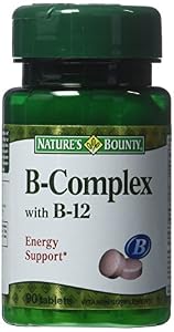 Image of Nature's Bounty B Complex Vitamins and B12, 90 Tablets (Pack of 3)
