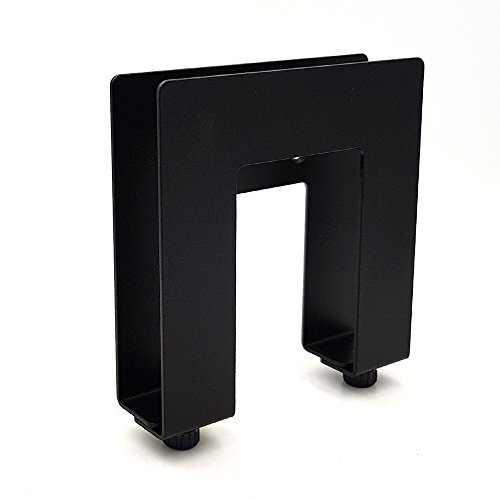 TheJD Adjustable Basic Device Wall Mount, Game Consoles, Cable Boxes, Media Players, Steel Concealable Mount_Black Small