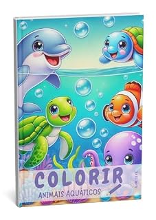 Livro Colorir: Animais Aquáticos