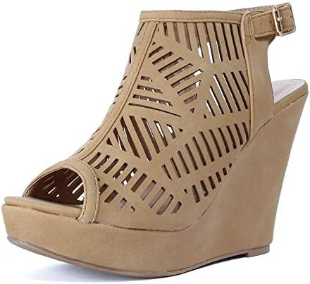 Womens Gladiator Strappy Cut Out Open Toe Platform - Comfortable High Heel Wedge Sandals Shoes…
