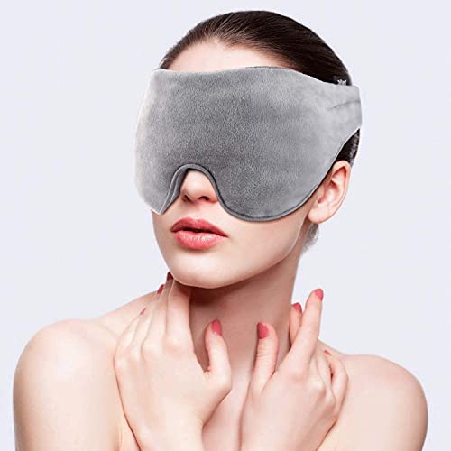 Silk Cooling Weighted Sleep Eye MaskRelief for Headache/Migraine