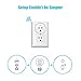 EFUN SH330W 4Piece Mini Smart Outlet, No Hub Required, Overload Protection, Fire Retardant Material, Space Saving, Compatible with Alexa and Google Assistant, White, 4 Piece