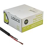 Speaker Wire Cable 14 AWG Gauge 14/2 In-Wall Outdoor Direct Burial UV CL2 Black